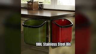 Мусорный бак из нержавеющей стали на 100 л