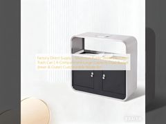 Factory Direct Supply - Municipal Public Street Sanitation Trash Can | 4-Compartment Large-Capacity Dual-Bucket (Inner & Outer) Customizable Waste Bin
