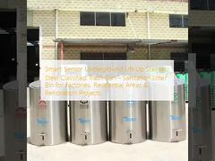 Smart Sensor Underground Lift-Up Stainless Steel Classified Trash Can - Sanitation Litter Bin for Factories, Residential Areas & Renovation Projects
