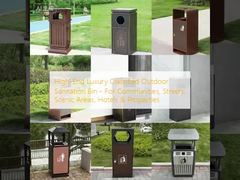 High-End Luxury Classified Outdoor Sanitation Bin - For Communities, Streets, Scenic Areas, Hotels & Properties
