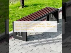 Iron Art Outdoor Leisure Bench - Rest Seating for Park, Courtyard, Mall, Basketball Court & Community

