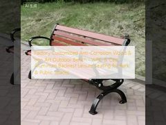 Factory Customized Anti-Corrosion Wood & Iron Art Outdoor Bench - WPC & Cast Aluminum Backrest Leisure Seating for Park & Public Spaces
