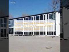 Export-Grade Foldable Flat-Pack Container House - Site Office & Temporary Prefab Dormitory for Cross-Border 