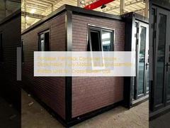 Foldable Flat-Pack Container House - Detachable, Fully Mobile & Easy-Assemble Prefab Unit for Cross-Border Use
