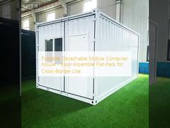 Foldable Detachable Mobile Container House - Easy-Assemble Flat-Pack for Cross-Border Use
