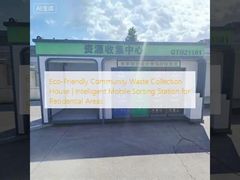 Eco-Friendly Community Waste Collection House | Intelligent Mobile Sorting Station for Residential Areas
