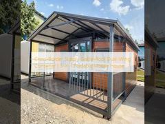 Cross-Border Supply Gable-Roof Dual-Wing Container | 3-in-1 Foldable Mobile House
