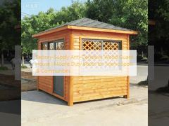Factory-Supply Anti-Corrosive Wood Guard House | Mobile Duty Booth for Scenic Spots & Communities
