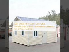 Easy-Install Rock Wool Color Steel Prefabricated House – Residential Container for Outdoor Workers