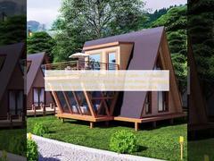 Triangular Instagram-Worthy Wooden Cabin – Outdoor Assemble Homestay for Scenic & Tourism Areas, Camping House, Moisture-Proof & Fire-Resistant Wooden Villa
