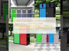 Большие классифицированные мусорные баки для наружной санитарии - коммерческие баки из нержавеющей стали для дворов, парков и управления имуществом