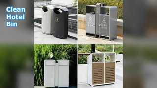 Комбинированная пепельница для мусора в отеле