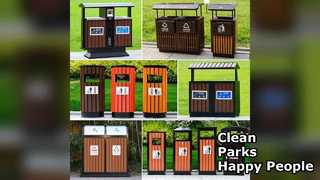 Наружный мусорный бак из оцинкованной стали, нержавеющая сталь