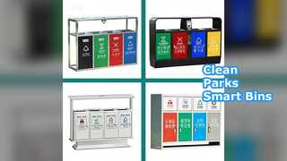 Большие уличные контейнеры из нержавеющей стали