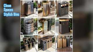 Мусорные баки из пепельницы из нержавеющей стали