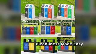 Комбинированная пепельница для мусора из нержавеющей стали