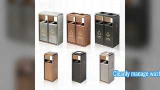 Мусорный бак из нержавеющей стали для отелей и торговых центров