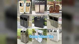 Изготовленные на заказ стальные наружные мусорные баки