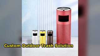 Изготовленный на заказ уличный мусорный бак