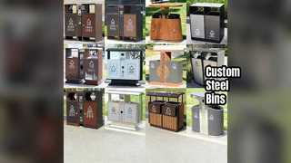 Решения для уличных отходов из стальных контейнеров на заказ