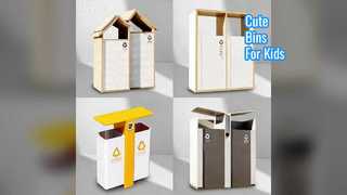 Симпатичные мультяшные мусорные баки для детей