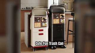 Милый мусорный бак, забавный декор