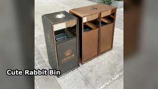 Милый кролик мусорный бак большой вместимости