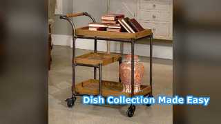 Тележка для посуды в отеле, нержавеющая сталь