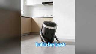 Мусорный бак для переработки с двумя контейнерами
