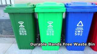 Durable Commercial Swing Top Waste Bin for Outdoor Use