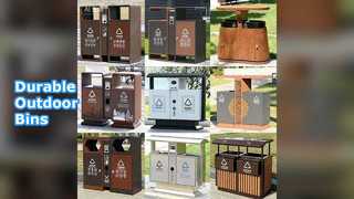 Большие уличные контейнеры из нержавеющей стали