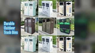 Прочные уличные мусорные баки