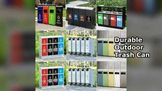 Уличный мусорный бак из нержавеющей стали