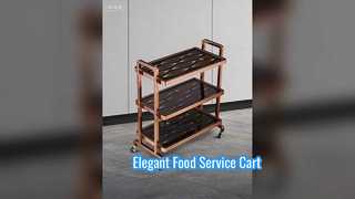 Luxury Serving Trolley Commercial Food Cart