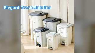 большое мусорное ведро из нержавеющей стали