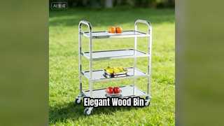 Деревянный мусорный бак Элегантное решение для мусора в помещении