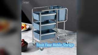 Мобильная тележка для хранения свежей муки