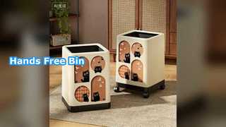 Корзина для мусора с ножной педалью и крышкой