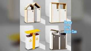 Сверхмощный круглый мусорный бак с крышкой