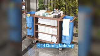 Hotel Linen Cart Heavy Duty Cleaning Trolley