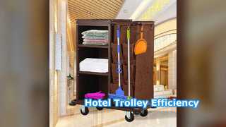 Hotel Linen Trolley Durable Stainless Steel