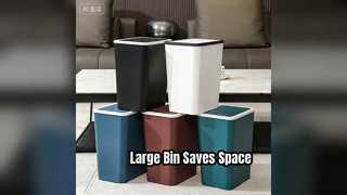 Большой прямоугольный мусорный бак для экономии места