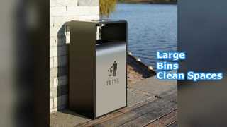 Большие контейнеры из нержавеющей стали для офисов торговых центров