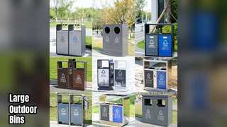 Большие уличные мусорные баки