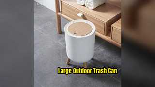 Большой мусорный бак для улицы из нержавеющей стали