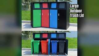 Крышка мусорного бака для улицы 240л