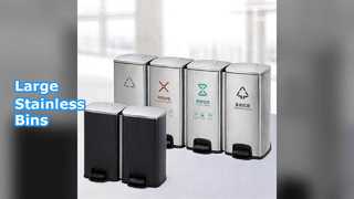 Большие мусорные баки из нержавеющей стали