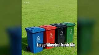 Большой мусорный бак на колесиках