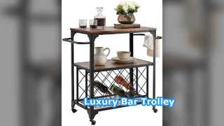 Luxury Wine Trolley Bar Cart