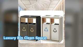 Роскошный мусорный бак из нержавеющей стали для отелей